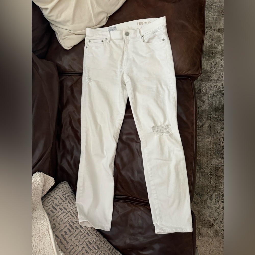 Gap Slim Straight White 29